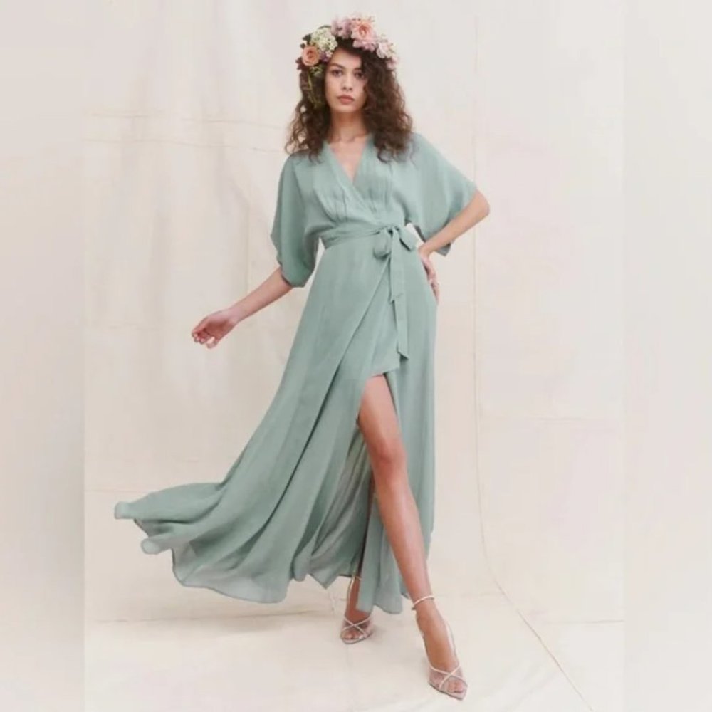 Reformation Winslow Dress in Celadon